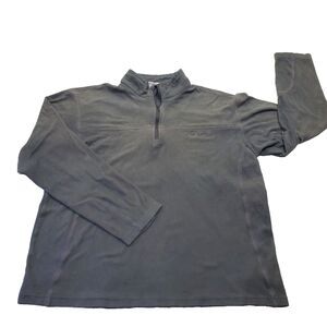 Columbia Pullover Mens Medium Long Sleeve 1/4 Zip Casual Shirt Lightweight Gray
